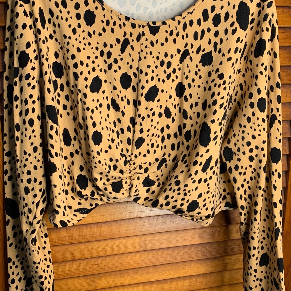 Crop Top- Cheetah Print